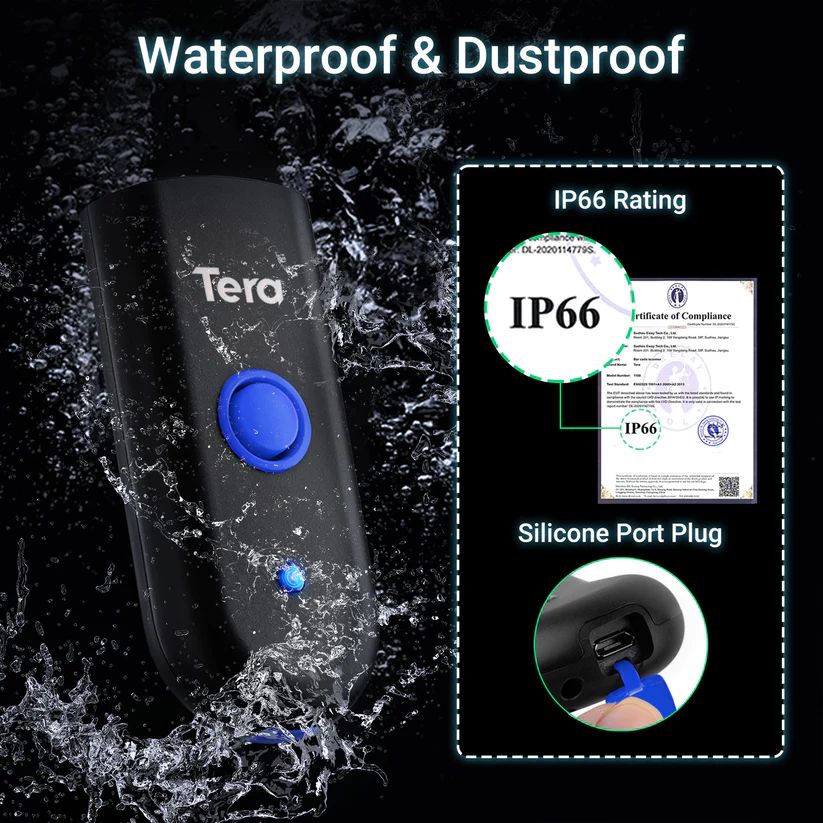 Tera 1100L Laser 1D Portable Barcode Scanner - Image 5