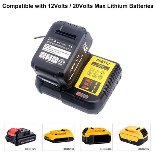 DCB112 – Dewalt Lithium-Ion Battery Charger - Image 2