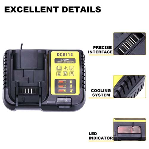 DCB112 – Dewalt Lithium-Ion Battery Charger - Image 4