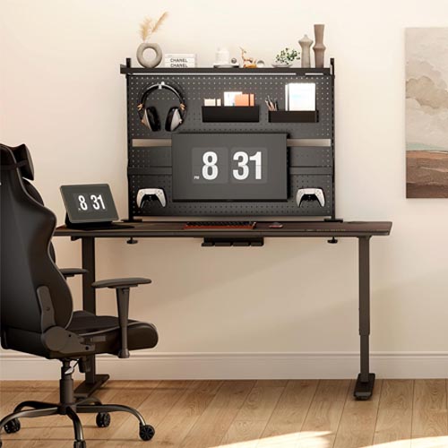 EUREKA Pegboard with Dual Monitor Stand - Image 9