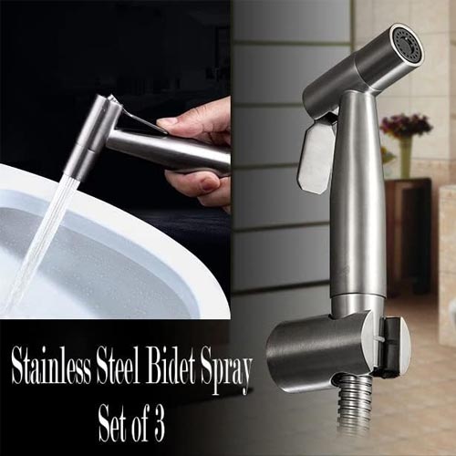 AKIDZO 304 Stainless Steel Bidet Set (Model No: SG03) - Image 5