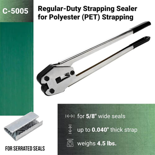 C-5005 Sealer Crimper for 5/8" Polyester (PET) Strapping - Image 6