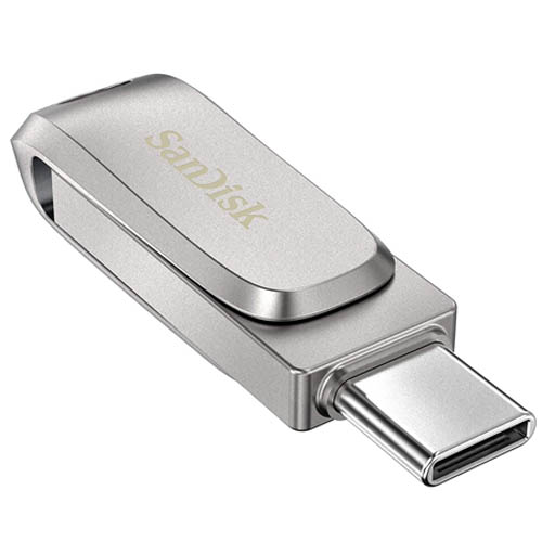 SanDisk SDDDC4-032G-G46 32GB Ultra Dual Drive Luxe USB 3.1 Type A & Type-C Flash Drive, Silver - Image 6
