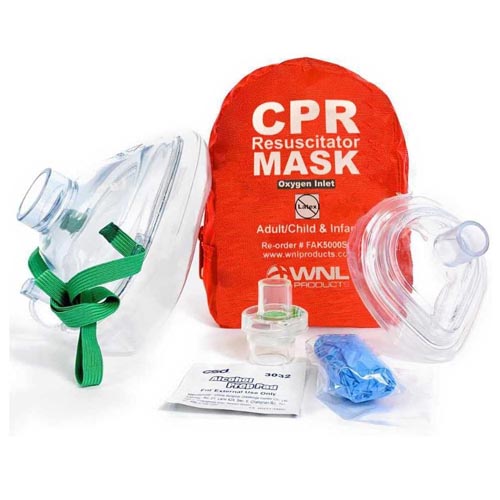 WNL Products CPR Rescue Mask, Soft Carry Case