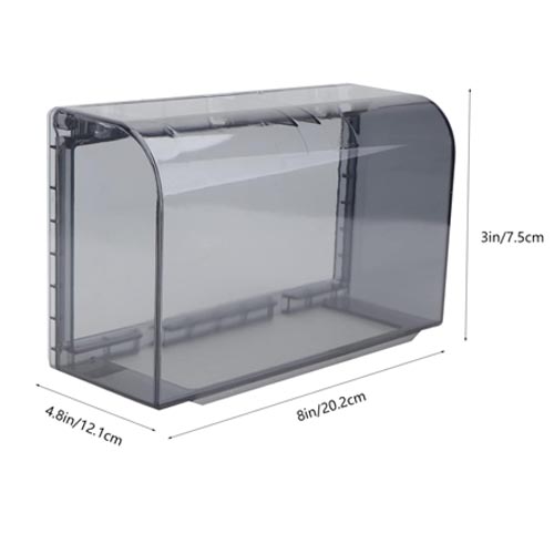 Double Electrical Wire Socket Protective Cover DSCABC202 - Dark - Image 6