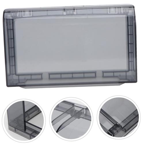 Double Electrical Wire Socket Protective Cover DSCABC202 - Dark - Image 4