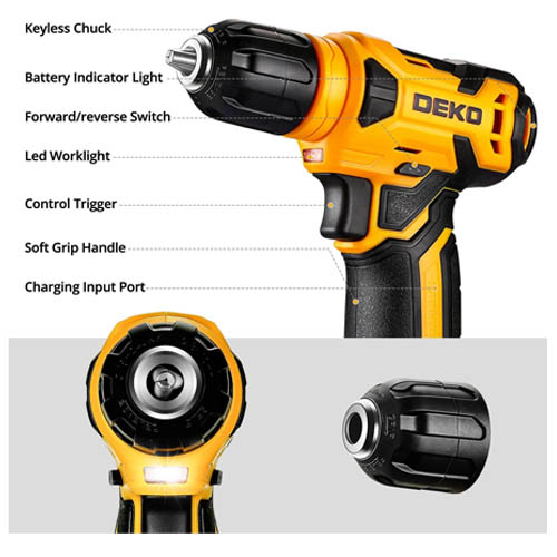 Dekopro 126 Piece 8V Power Tool Combo Kits - Image 3