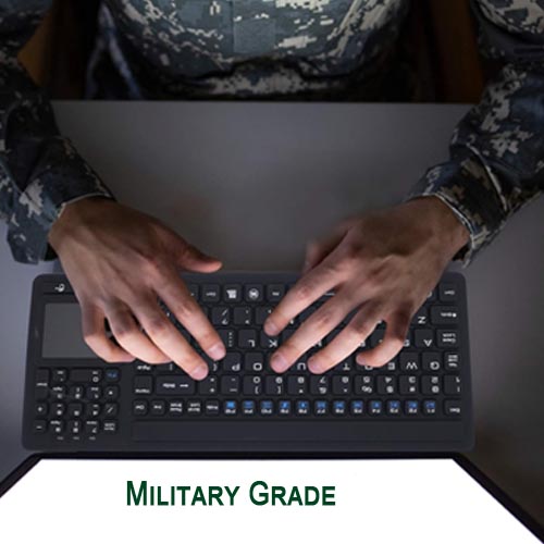 DSI KB107 Industrial Waterproof IP68 Keyboard with Built-in Touchpad - Image 4