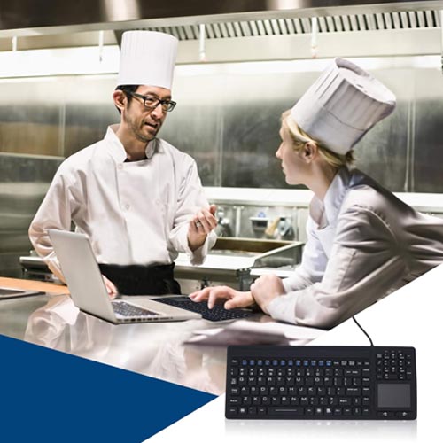 DSI KB107 Industrial Waterproof IP68 Keyboard with Built-in Touchpad - Image 3