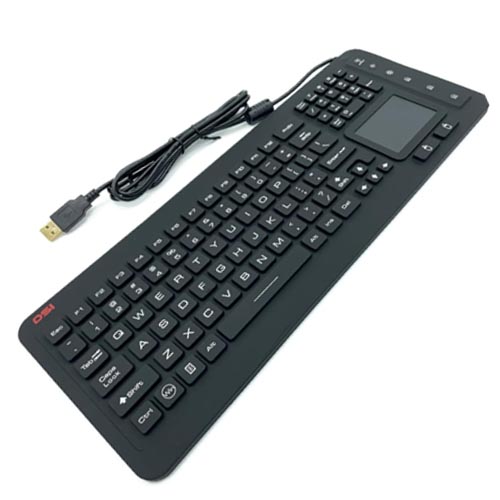 DSI LED IKB98BL Backlit Industrial IP68 Waterproof Keyboard with Touchpad - Image 7