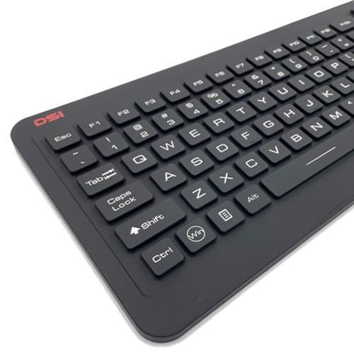 DSI LED IKB98BL Backlit Industrial IP68 Waterproof Keyboard with Touchpad - Image 5
