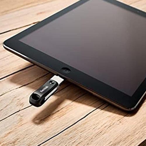 SanDisk iXpand Go SDIX60N-xxxG-GN6NE USB 3.0 Flash Drive 128GB or 256GB Silver/Black - Image 2