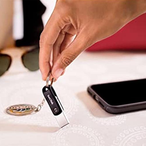 SanDisk iXpand Go SDIX60N-xxxG-GN6NE USB 3.0 Flash Drive 128GB or 256GB Silver/Black - Image 4