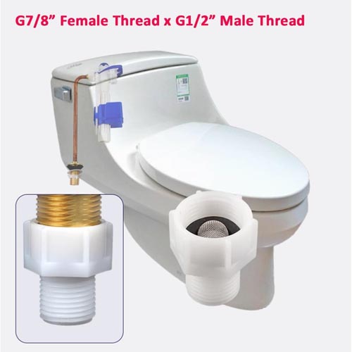 PracticalDeals ABS Toilet Pipe Adapter, 7/8" Female Thread to 1/2" Male Thread - Image 5