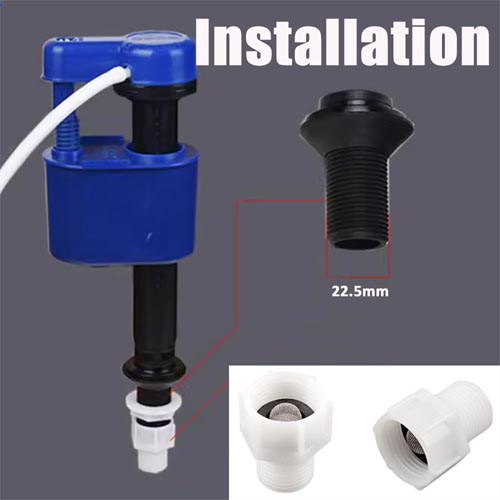 PracticalDeals ABS Toilet Pipe Adapter, 7/8" Female Thread to 1/2" Male Thread - Image 4
