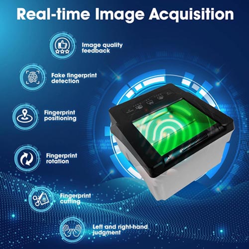 YUUSFJI JYDF500 Ultra-Thin Four-Finger Fingerprint Collector - Image 6