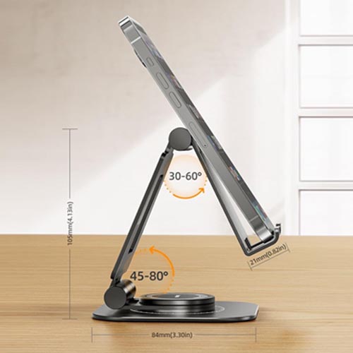 Nulaxy A4-EX 3600 Rotating Adjustable Foldable Desktop Cell Phone Stand - Image 2