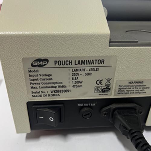 USED - GMP Laminart Pouch Laminator 470LSi - Image 3
