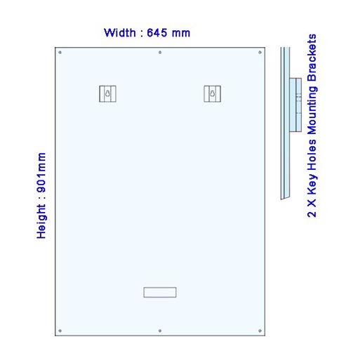 Clear Acrylic Frame for large poster A1 and up to 60cm X 80 cm
