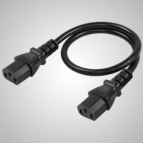 C13 to C13 Power Cable,18AWG 10A 250V IEC 320