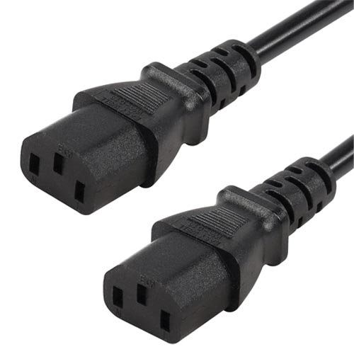C13 to C13 Power Cable,18AWG 10A 250V IEC 320 - Image 2