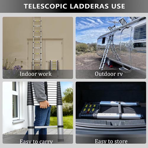 Aluminum Telescopic Ladder 14.5FT / 4.4M findmall - Image 4