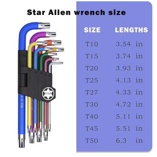 Kimapeso 9 PCS Star/Torx Wrench Key Set - Image 4