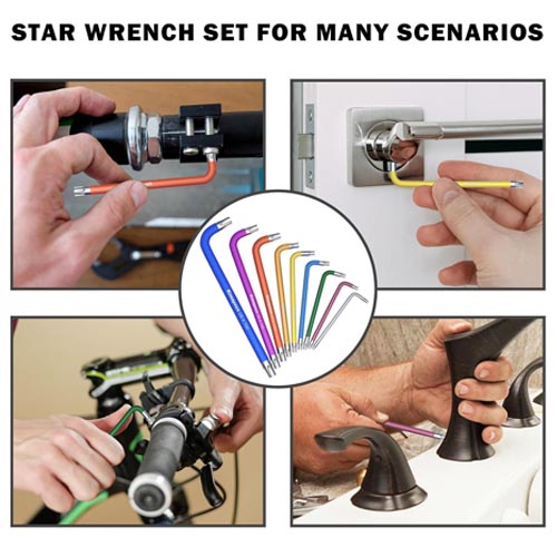 Kimapeso 9 PCS Star/Torx Wrench Key Set - Image 2
