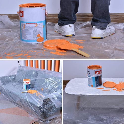 Oiyeefo 9X12ft Clear Plastic Sheeting Drop Cloths for Painting - Image 7