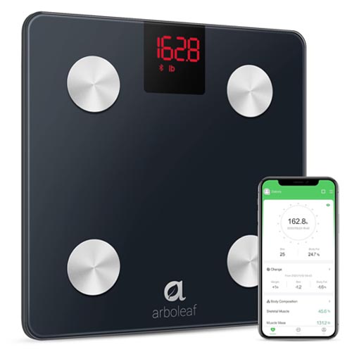 Arboleaf Body Fat Scale Bluetooth, Digital Bathroom Scale for Body Weight