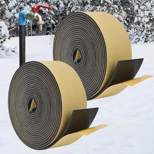letesult 16.5ft x 2 Rolls Pipe Insulation Tape Wrap, 33 Ft x 2 Inch