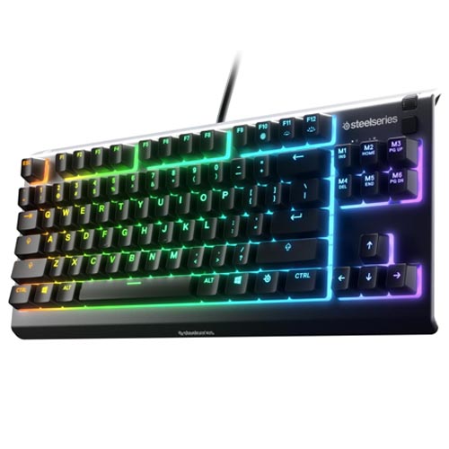SteelSeries Apex 3 TKL (Tenkeyless) RGB Compact Gaming Keyboard