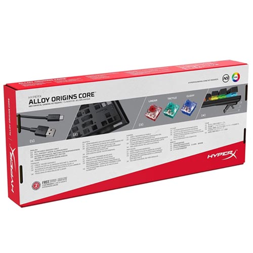 HyperX HX-KB7BLX-US Alloy Origins Core (Refurbished) - Image 2