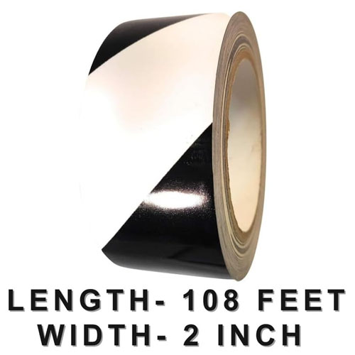 LiteMark Hazard Floor Marking Tape Black/White - Image 4