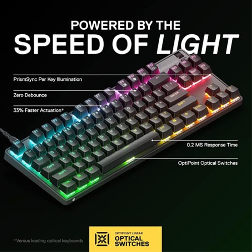 SteelSeries Apex 9 TKL 64847 – HotSwap Optical Mini Keyboard - Image 10