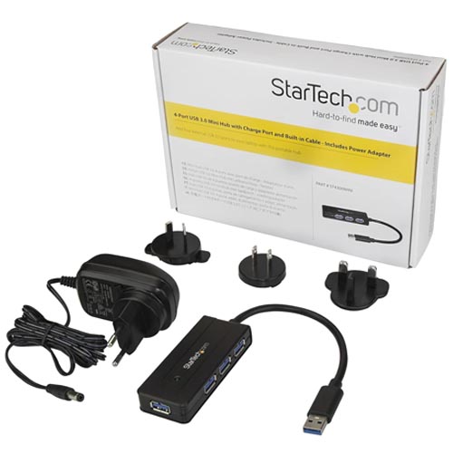 StarTech ST4300MINI 4 Port USB 3.0 Hub SuperSpeed - Image 2