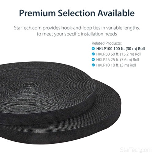 StarTech.com HKLP100-100ft. Hook and Loop Roll - Image 3