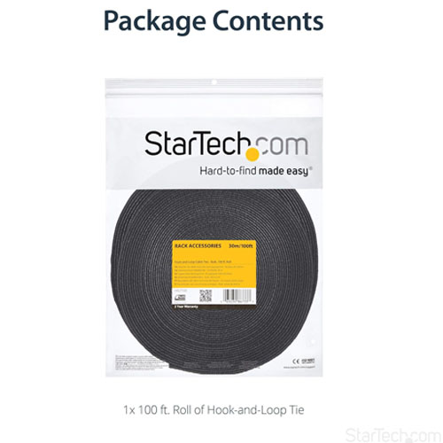 StarTech.com HKLP100-100ft. Hook and Loop Roll - Image 2