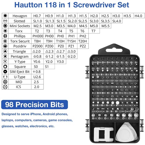 Hautton 118 pieces Mini Precision Screwdriver Set - Image 9