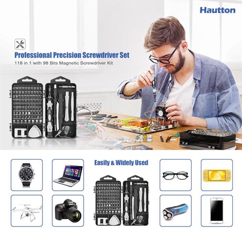 Hautton 118 pieces Mini Precision Screwdriver Set - Image 2