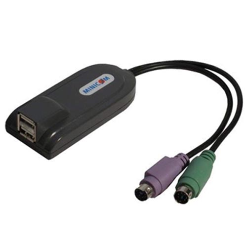 Minicom 0DT60002 PS2 to USB Converter for KVM Switch and Extender