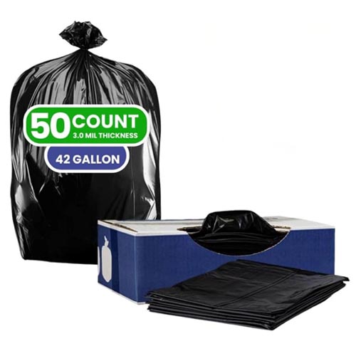 Plasticplace 42 Gallon Trash Bags (50 Count)