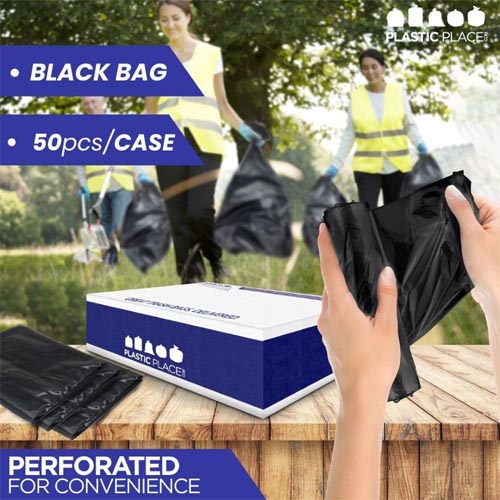 Plasticplace 42 Gallon Trash Bags (50 Count) - Image 2