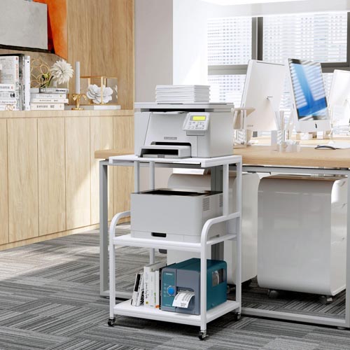 EasyCom Model PS 003 Large 3 Tier Printer Stand Table with Wheels - Image 7