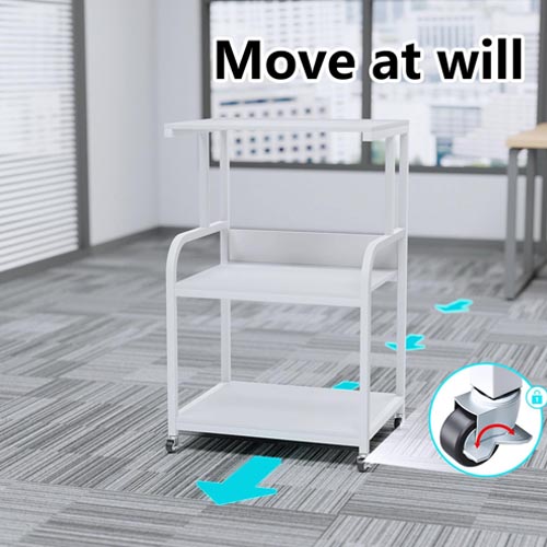 EasyCom Model PS 003 Large 3 Tier Printer Stand Table with Wheels - Image 6