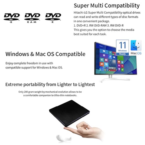 LG Electronics GP65Nx60 Portable DVD Writer Drive - Image 2