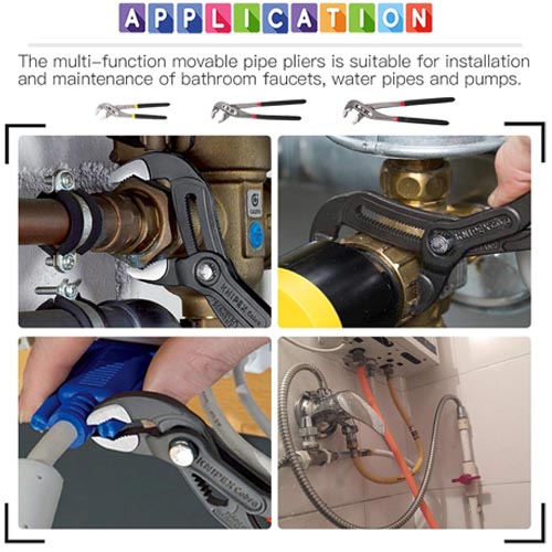 Glarks 3Pcs Groove Joint Pliers Set – 8” | 10” | 12” Adjustable - Image 3