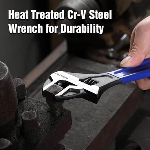 WORKPRO 2-pieces Adjustable Wrench Set - 6 & 10 Inches - Image 3