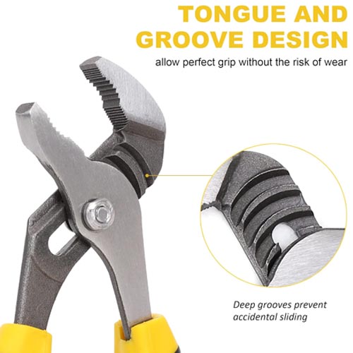 TOPLINE 4-pcs Groove Joint Pliers Set Bi-Material Handles - Image 7