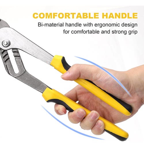TOPLINE 4-pcs Groove Joint Pliers Set Bi-Material Handles - Image 5
